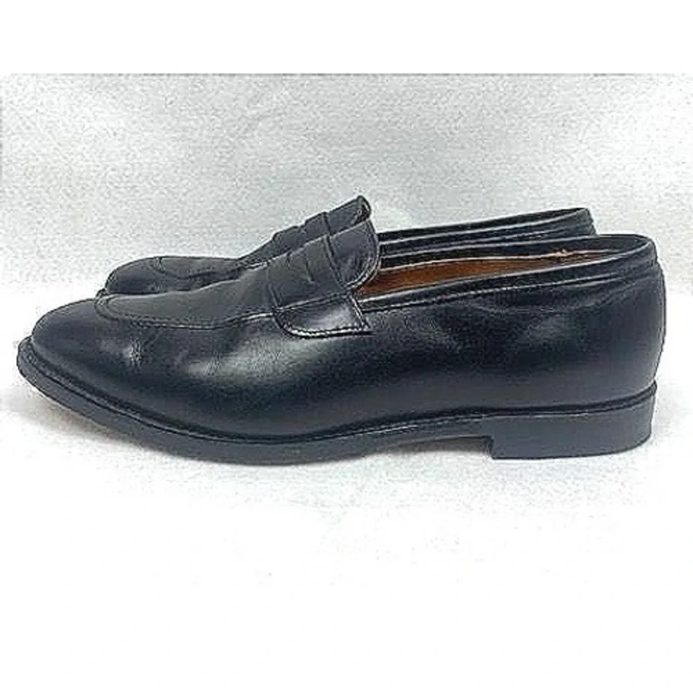 Allen Edmonds Men's Lake Forest Black Leather Penny Loafers Dress Shoes Size 11‎